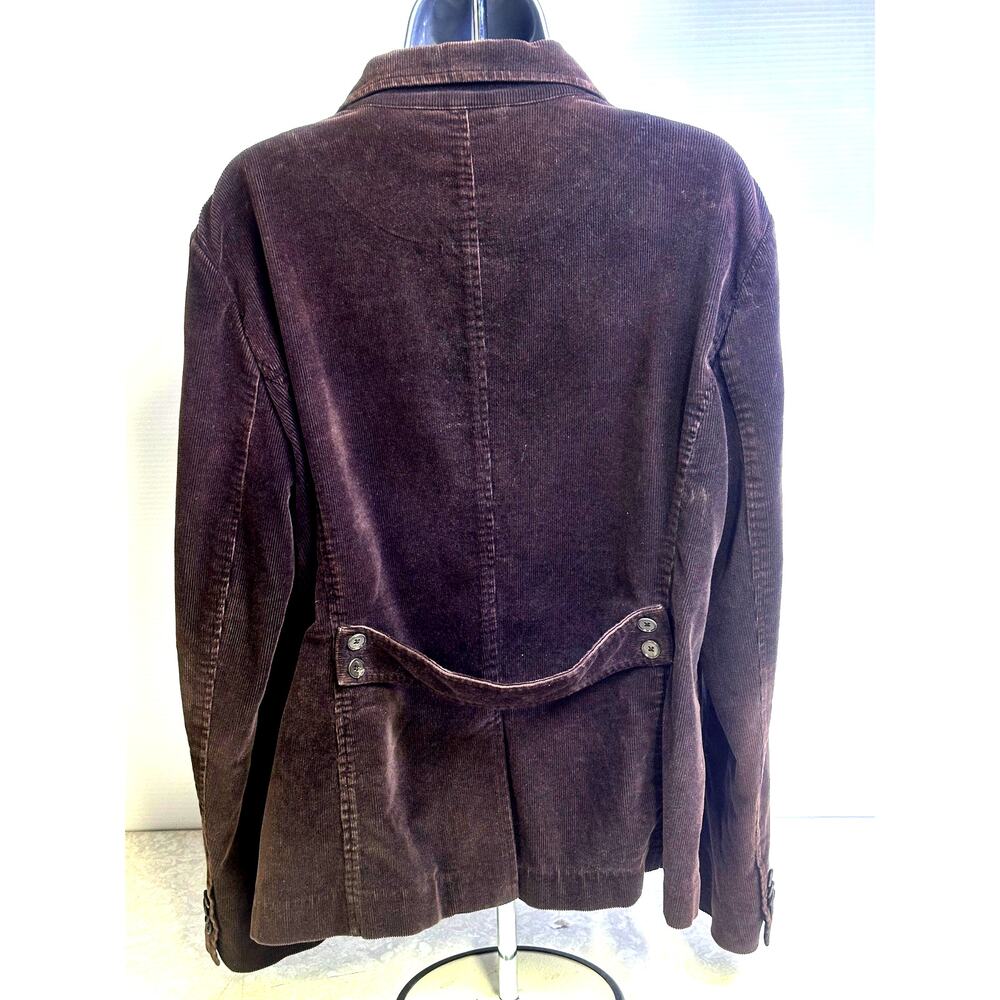 Lands End Brown Casual Corduroy Jacket Button Down Pockets Women's Size Medium - Picture 7 of 13